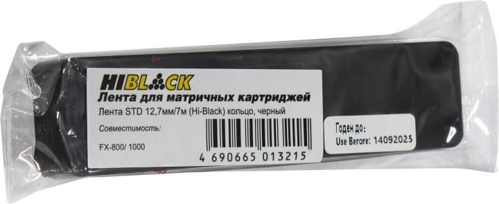 Лента Hi-Black для матричного картриджа (кольцо) STD, Bk, 12,7мм/7м