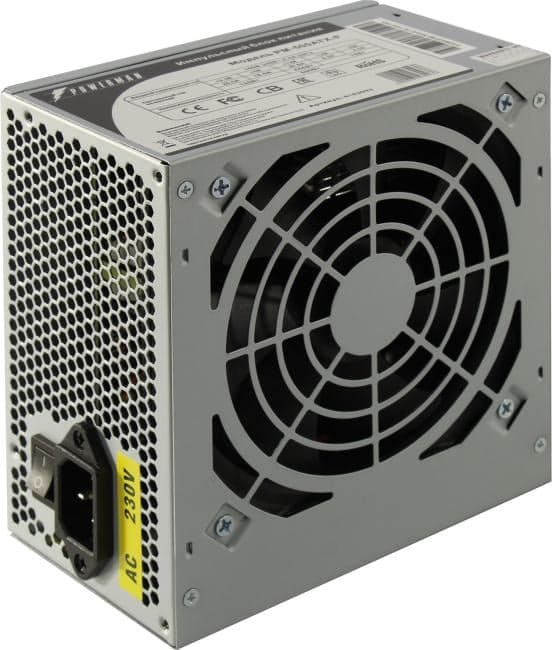 Блок питания Powerman <PM-500ATX> 500W ATX (24+2x4+2x6пин) <6143093>