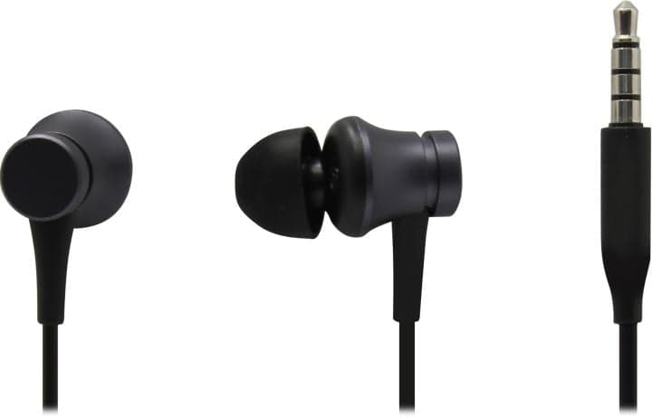 Наушники с микрофоном Xiaomi <ZBW4354TY> Mi In-Ear Headphones Basic Matte Black (шнур 1.25м)