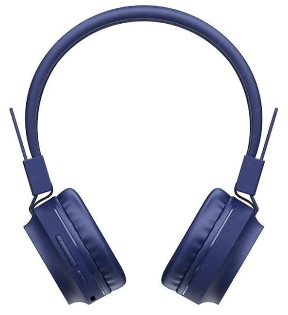 Наушники с микрофоном Hoco W25 Blue (Bluetooth 5.0, microSD)