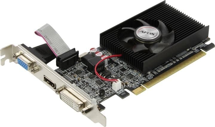 512Mb <PCI-E> DDR3 AFOX AF210-512D3L3-V2 (RTL) D-Sub+DVI+HDMI <GeForce G210>