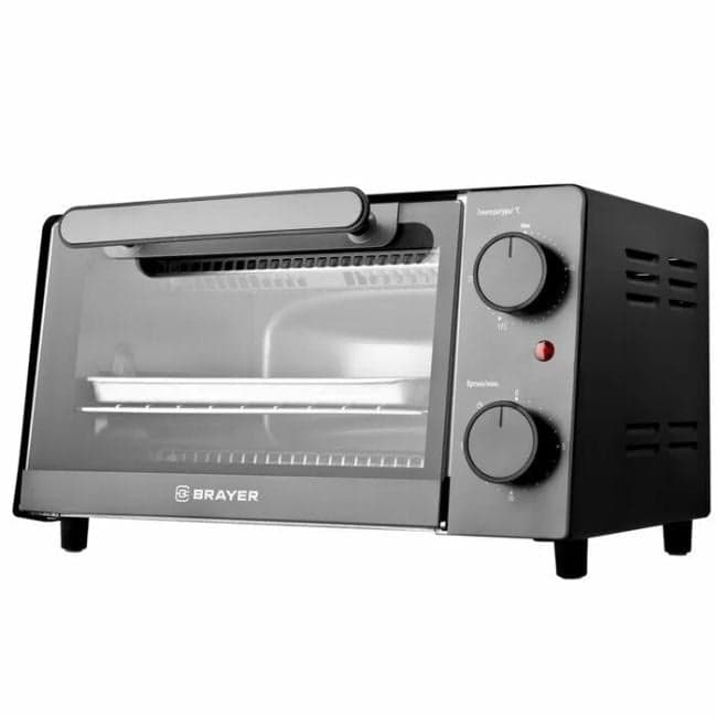 BRAYER 2600BR Мини-печь, 1200Вт, 9л