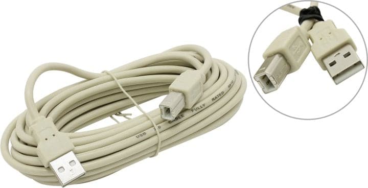 5bites <UC5010-050C> Кабель USB 2.0 A-->B 5м
