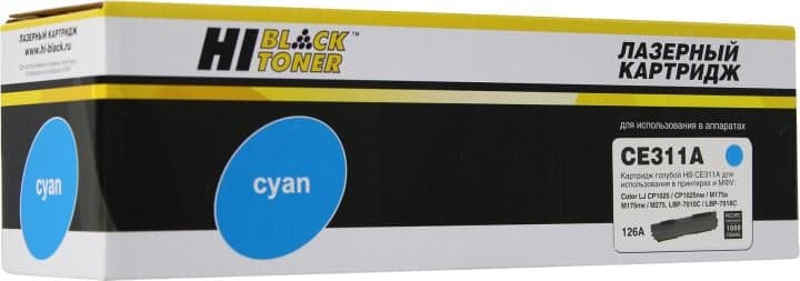 Картридж Hi-Black HB-CE311A Cyan для HP LaserJet Pro CP1025(nw)/M175/M275, Canon LBP-7010C/7018C