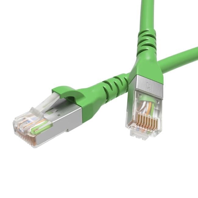 Кабель патч-корд F/UTP 5e кат. 0,5м. DKC RN5EFU4505GN LSZH, зелёный, "RAM telecom"