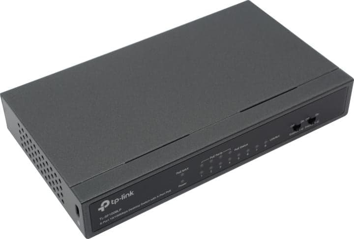 TP-LINK <TL-SF1008LP> 8-Port Switch (4UTP 100Mbps + 4UTP 100Mbps PoE)