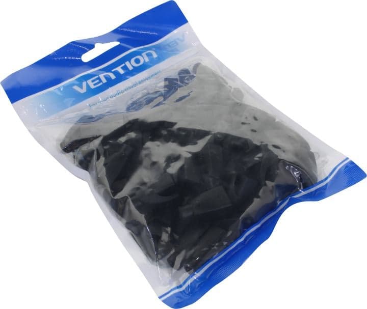 Vention <IODB0-50> Колпачок изолирующий для коннектора RJ-45 (уп-ка 50 шт, чёрный)