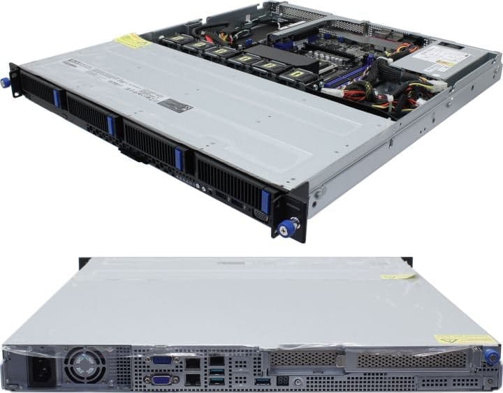 УЦЕНКА ASUS 1U RS300-E12-PS4/350W <90SF03A1-M00060> (LGA1700, C262, PCI-E, SVGA, 2xGbLAN,4xHotSwapSAS/SATA,4DDR5,350W)