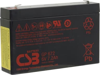 Аккумулятор CSB GP 672 (6V, 7.2Ah) для UPS