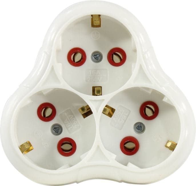 Smartbuy <SBE-16-A01-3z> Тройник электрический универсальный (16А, белый)