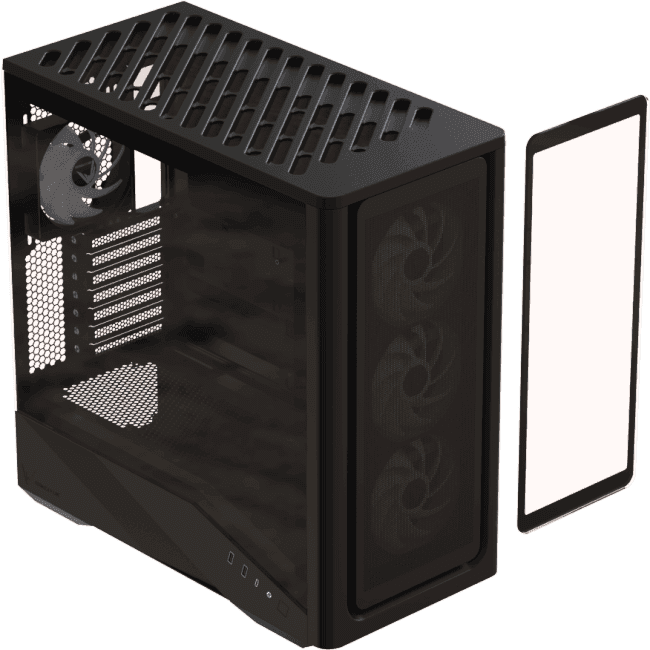 Air Power G9 DUO PA Black корпус Formula V Line Air Power G9 DUO PA Black, ATX, TYPE-C*1, USB3.0*2, MESH/GLASS FRONT PA