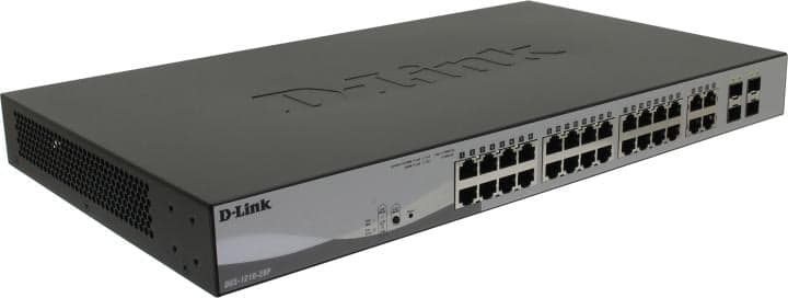 D-Link <DGS-1210-28P /FL1A> Управляемый коммутатор (24UTP 1000Mbps PoE + 4SFP)