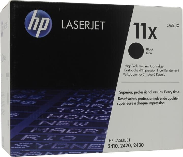 Картридж HP Q6511X (№11X) BLACK для HP LJ 2400 серии (повышенной ёмкости)