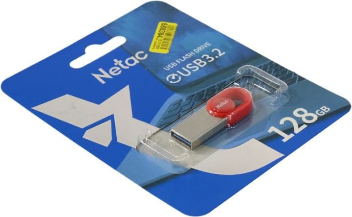 Netac <NT03UM2N-128G-32RE> USB3.2 Flash Drive 128Gb (RTL)