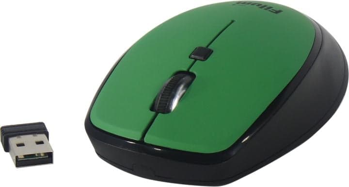 Мышь Wireless Filum FL-MW10-DGN оптическая 2.4 ГГц USB 4 кл., DPI: 800/1200/1600, питание АА 1 шт., черная, Windows XP/Vista/7/8/10, MacOS