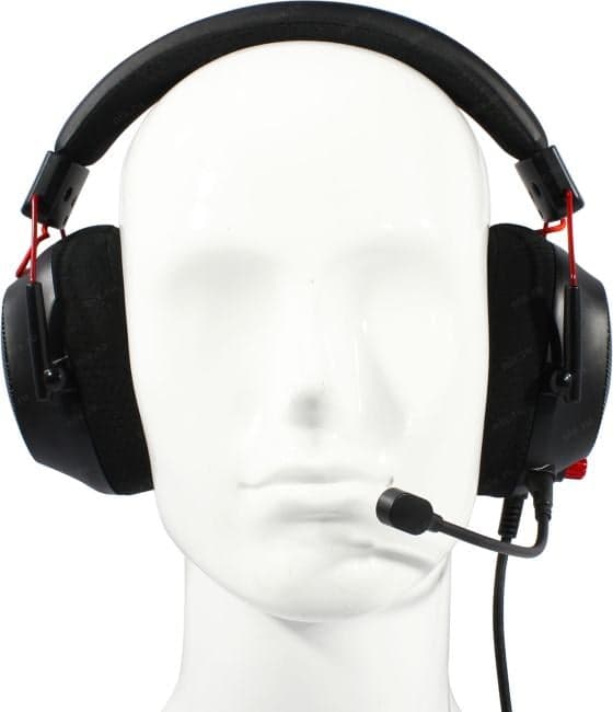 Наушники с микрофоном OKLICK HS-L305G <Black-Red> (шнур 2м, с рег.громкости) <2060511>