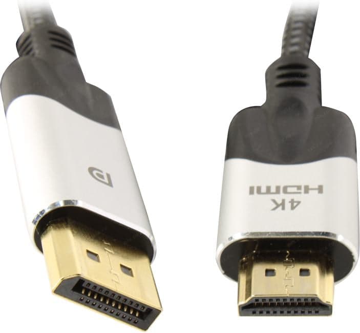 VCOM <CG608M-1.8M> Кабель-адаптер DisplayPort (M) -> HDMI (M) 1.8м