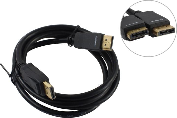GoPower <00-00028932> Кабель DisplayPort(M) -> DisplayPort(M) 1.8м