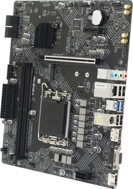 MSI PRO H610M-G (RTL) LGA1700 <H610> PCI-E Dsub+HDMI+DP GbLAN SATA MicroATX 2DDR5