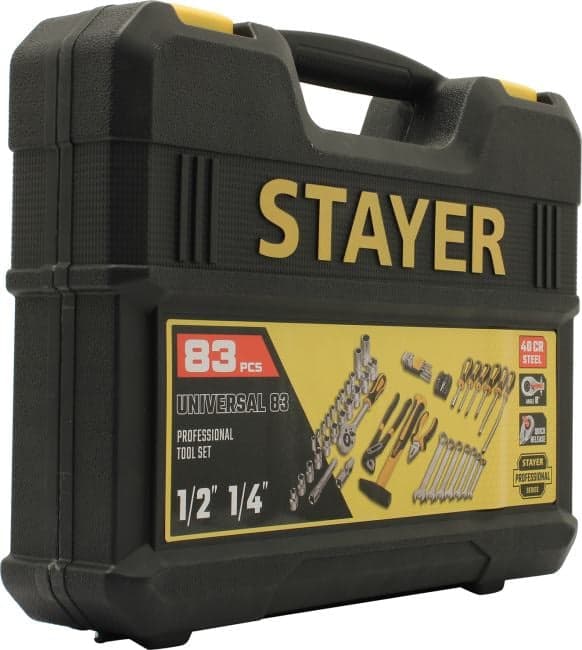STAYER <27710-H83> Набор инструментов (83 предмета)