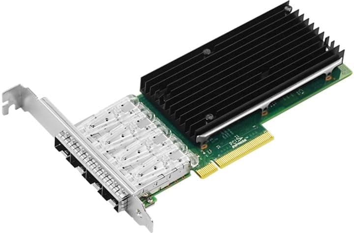 LR-LINK <LREC9804BF-4SFP+> Quad-port 10G SFP+ Ethernet Network Adapter PCI-Ex8 (4SFP+ 10Gbps)