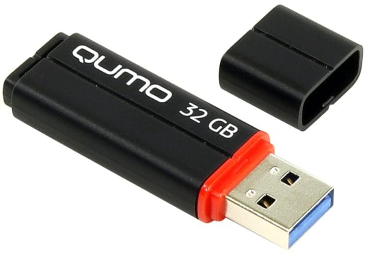 Qumo Speedster <QM32GUD3-SP-black> USB3.0 Flash Drive 32Gb (RTL)