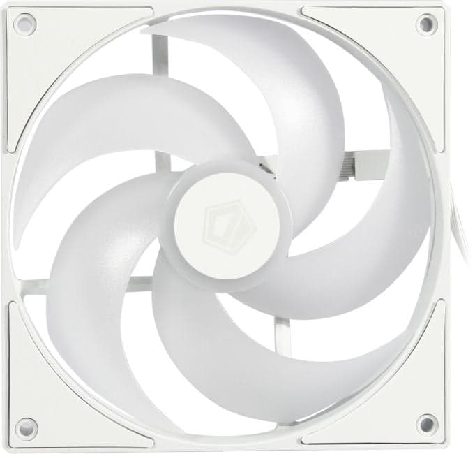 ID-Cooling <ID-FAN-AS-140-ARGB-W> (4пин, 140x140x25мм, 24.9дБ, 300-1800 об/мин)