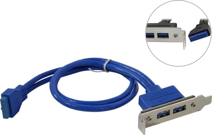 Orient <C095> Планка портов в корпус 2xUSB3.0 Low Profile