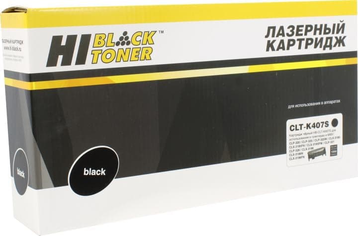 Картридж Hi-Black HB-CLT-K407S Black для Samsung CLP-320/325/CLX-3185