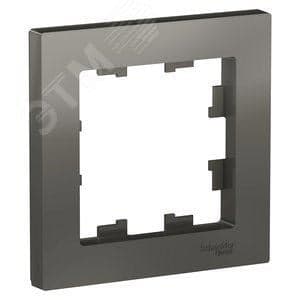 Рамка Systeme Electric ATN000901 AtlasDesign, 1-постовая, сталь
