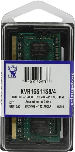 Kingston ValueRAM <KVR16S11S8/4(WP)> DDR3 SODIMM 4Gb <PC3-12800> CL11 (for NoteBook)