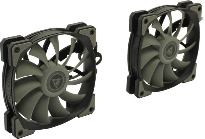 Montech <AIR FAN P120 2in1> (4пин, 120x120x25мм, 27.3дБ, 600-1500об/мин, 2шт)