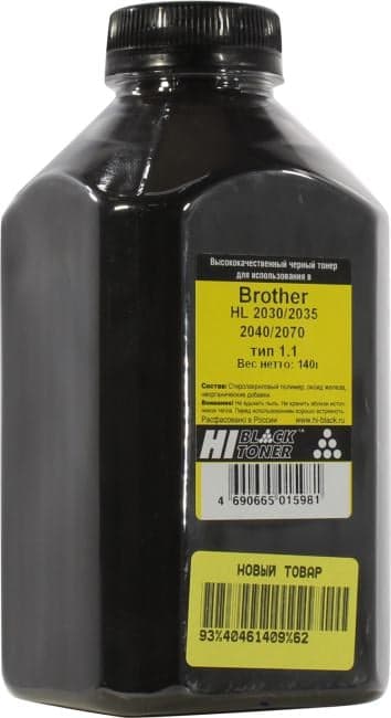 Тонер Hi-Black для Brother HL-2030/2035/2040/2070, Тип 1.1, Bk, 140 г