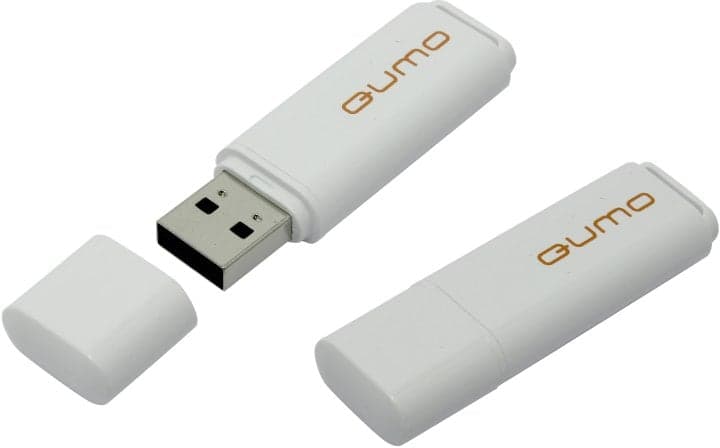 Qumo Optiva <QM16GUD-OP1-White> USB2.0 Flash Drive 16Gb (RTL)