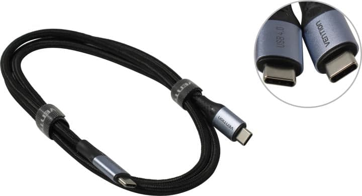 Vention <TAVHF> Кабель USB4 USB-C-->USB-C 1м