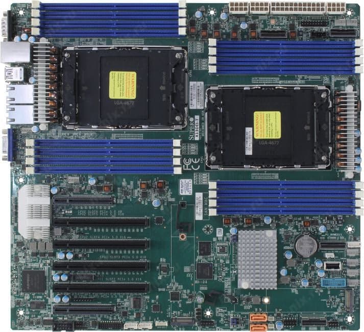 SuperMicro X13DEI-T (OEM) Dual LGA4677 <C741> 4xPCI-E SVGA 2x10GbLAN SATA RAID E-ATX 16DDR5