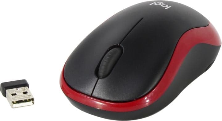 Logitech M186 Wireless Mouse <910-004133> (RTL) USB 3btn+Roll уменьшенная