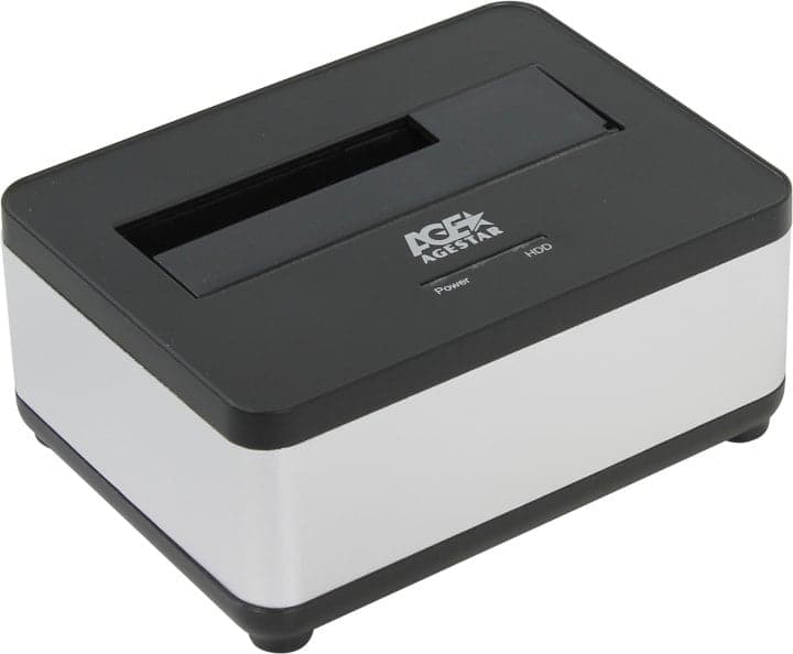 AgeStar <3UBT7-Silver> SATA Docking Station (для подключения 3.5"/2.5"SATA HDD, USB3.0)