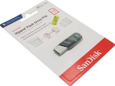 SanDisk iXpand Flip for iPhone and iPad <SDIX90N-256G-GN6NE> USB 3.1/Lightning Flash Drive 256Gb (RTL)