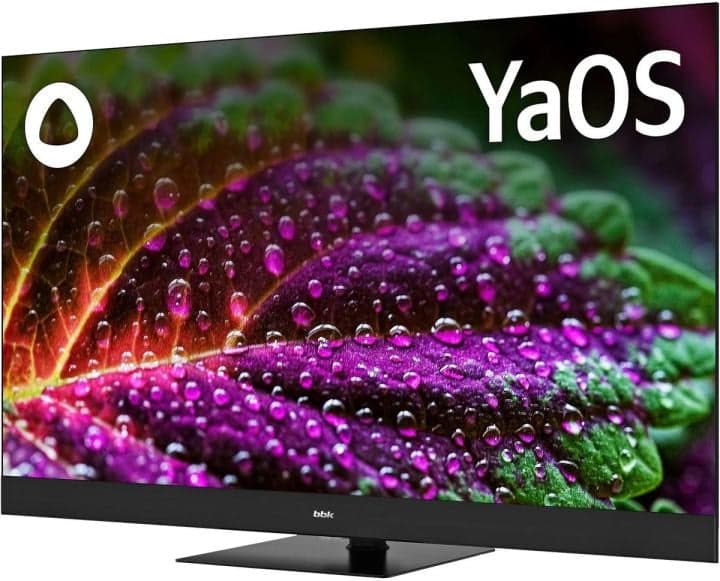43LED-8259/UTS2C (B) Телевизор QLED BBK 43" 43LED-8259/UTS2C Яндекс.ТВ черный 4K Ultra HD 60Hz DVB-T2 DVB-C DVB-S2 USB