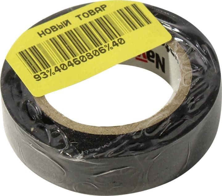 Navigator <NIT-B15-10/BL> Изолента ПВХ (чёрная, 15x0.13мм, 10м)