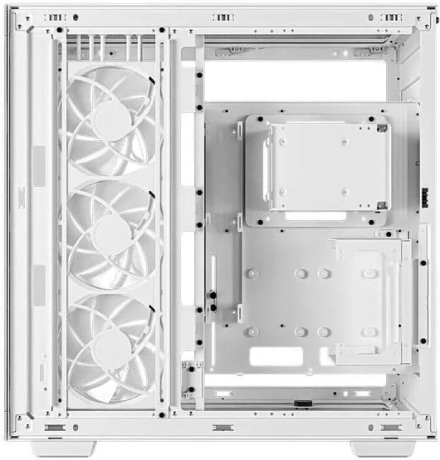 Deepcool CH780 WH без БП, боковое окно (закаленное стекло), 3xARGB LED 140мм, белый, E-ATX