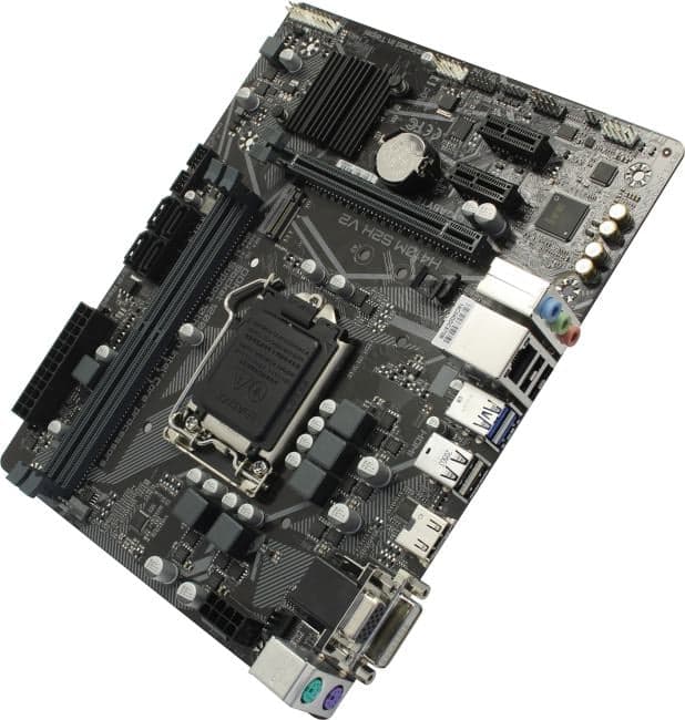 Материнская плата GIGABYTE H410M S2H V2 (LGA1200, mATX, Q470, 2xDDR4, RAID, 1xPCI-Ex16, 1xM.2, VGA+DVI+HDMI) (H410M S2H V2)