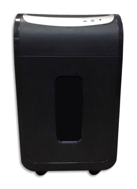 OK1913S218 Шредер Office Kit S218 (1,9x13) черный (секр.P-5)/фрагменты/22лист./30лтр./скрепки/скобы/пл.карты/CD