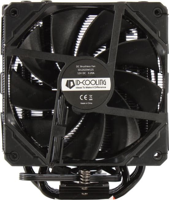 ID-Cooling <ID-CPU-SE-225-XT-BLACK-V2> (115x/1200/1700/2011/AM4/AM5,15.2-35.2дБ,700-1800об/мин,Al+тепл.трубки)