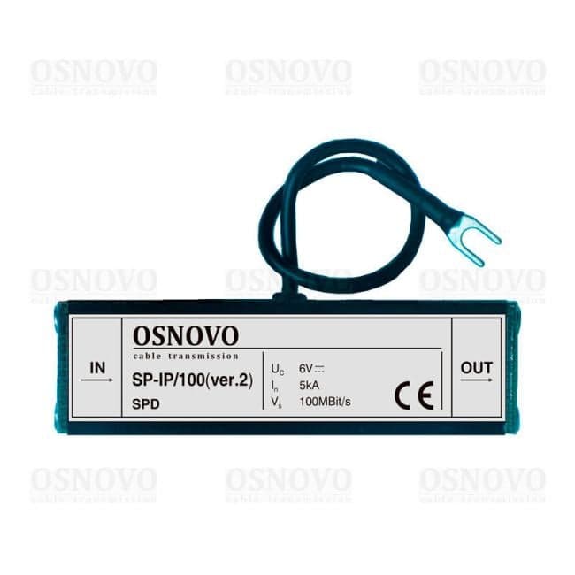 OSNOVO <SP-IP/100(ver2)> Устройство грозозащиты для ЛВС