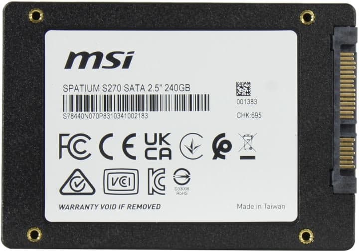 SSD 240 Gb SATA 6Gb/s MSI <SPATIUM S270 SATA 2.5" 240GB> 2.5"