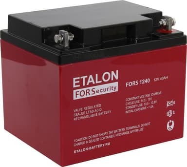 Аккумулятор ETALON FORS 1240 (12V, 40Ah) для слаботочных систем