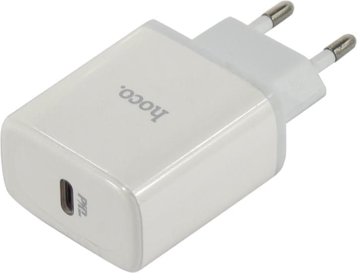 Hoco <C104A White> Зарядное устройство USB (Вых. DC5/9/12V, 20W, USB-C)