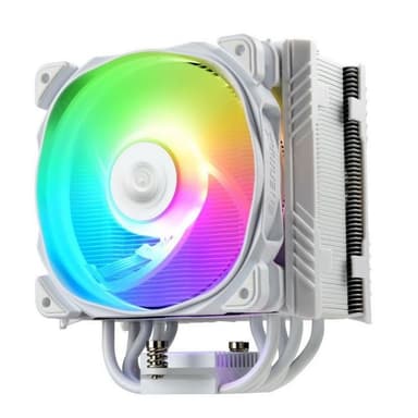 Enermax <ETS-T50A-W-ARGB> T50 AXE ARGB (1155/2011/2066/1200/AM4, 14-24дБ,500-1600об/мин, Al+тепл.трубки)